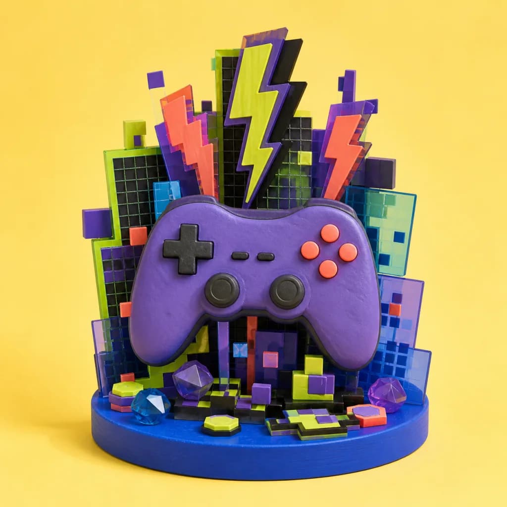 Centro de mesa Nivel experto, tema Videojuegos